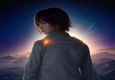 星际娱乐音乐星云电台界面，可视化音频波形在宇宙星空背景下流动，氛围唯美